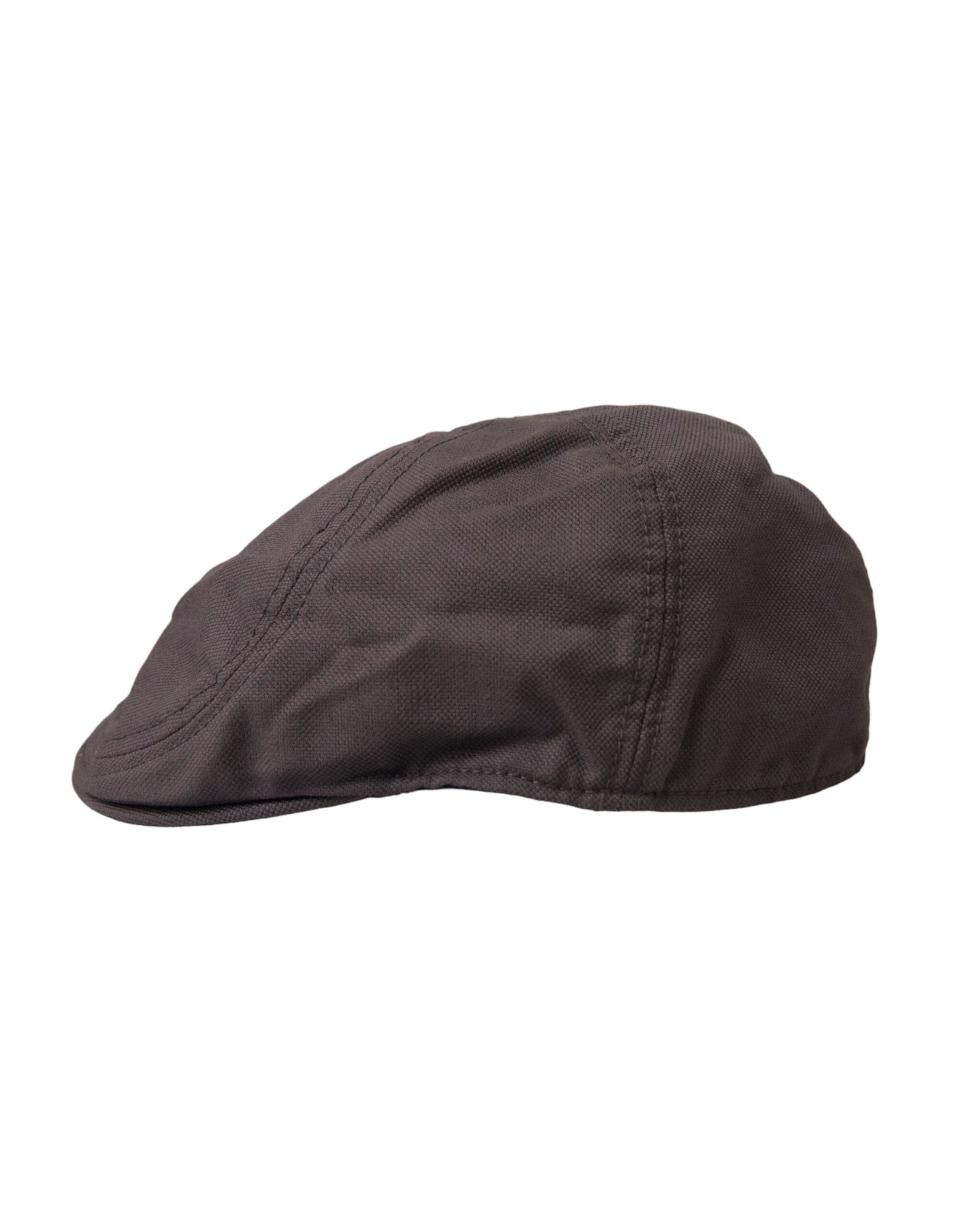 Dolce & Gabbana Brown Nylon Cloth Newsboy Hat Men - 58 cm|M