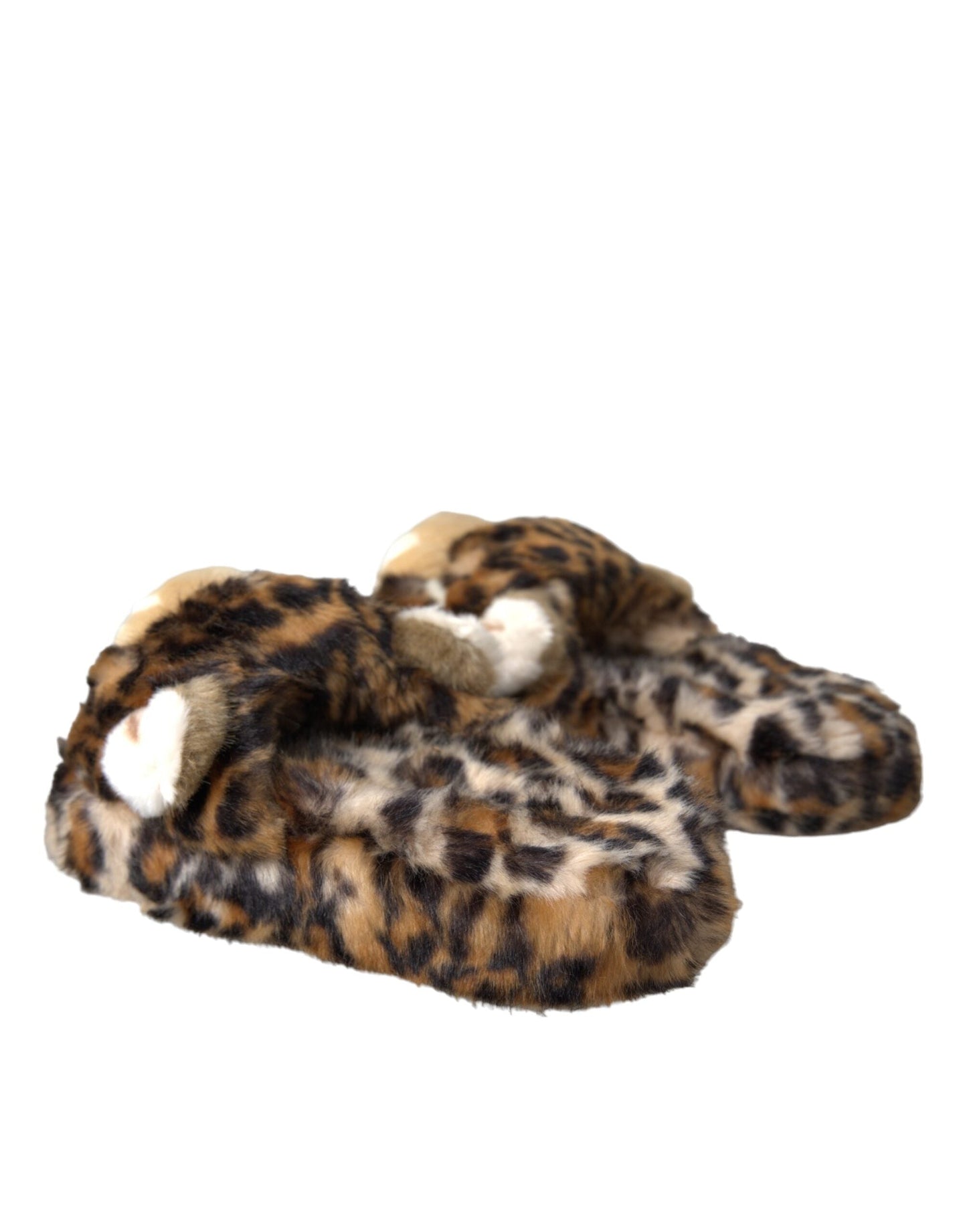 Dolce & Gabbana Brown Tiger Slippers Flats Sandals Shoes - EU36/US5.5