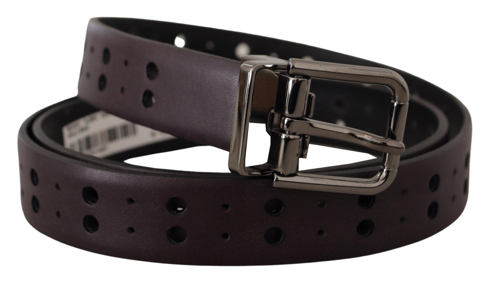 Dolce & Gabbana Burgundy Elegance Leather Belt - 90 cm / 36 Inches