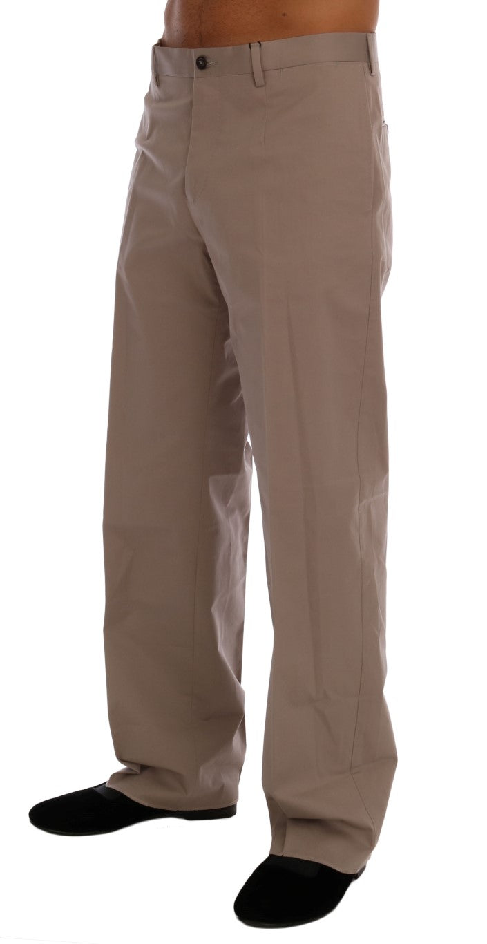 Dolce & Gabbana Chic Beige Chinos Casual Pants - IT44 | XS