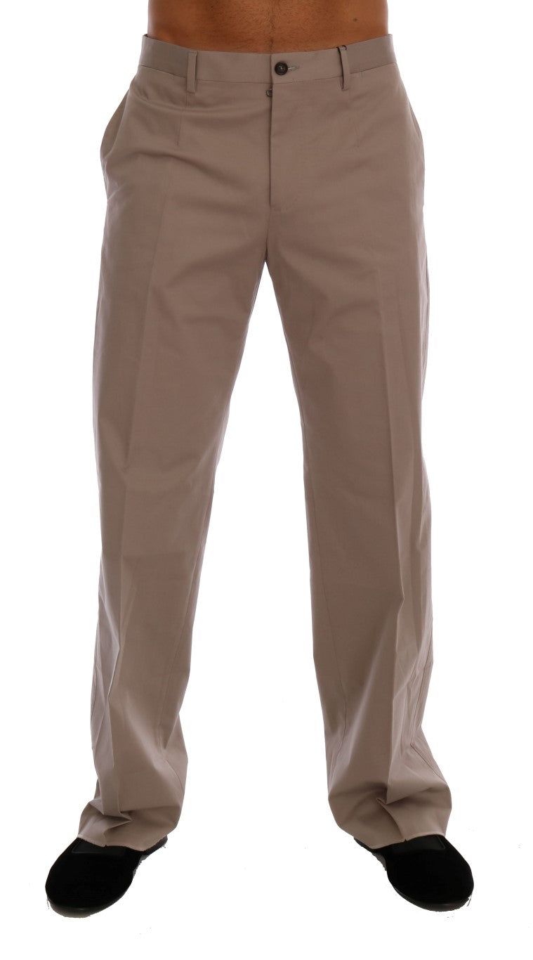 Dolce & Gabbana Chic Beige Chinos Casual Pants - IT44 | XS