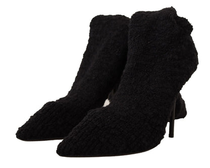 Dolce & Gabbana Chic Black Stretch Sock Boots - EU41/US10.5