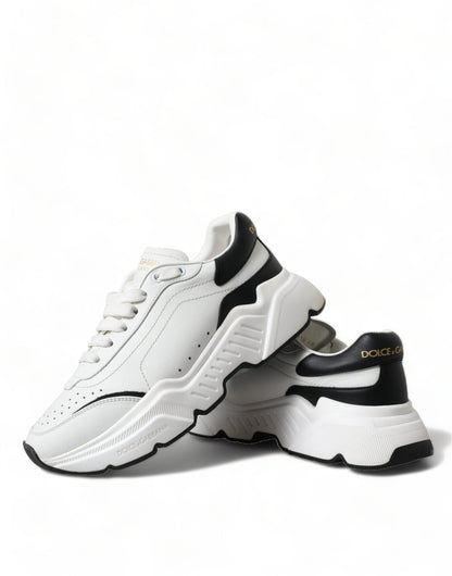 Dolce & Gabbana Chic Black & White Daymaster Leather Sneakers - EU40/US9.5