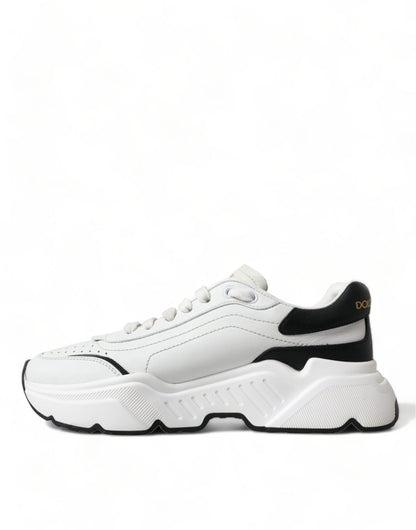 Dolce & Gabbana Chic Black & White Daymaster Leather Sneakers - EU40/US9.5