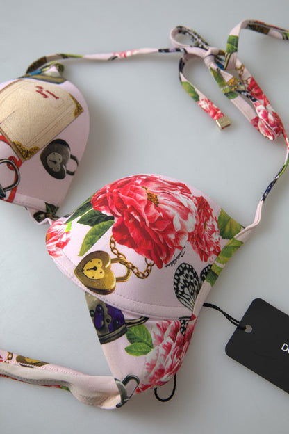 Dolce & Gabbana Chic Floral Bikini Top Elegance - IT1 | XS