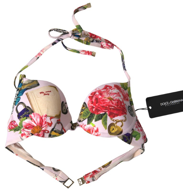 Dolce & Gabbana Chic Floral Bikini Top Elegance - IT1 | XS