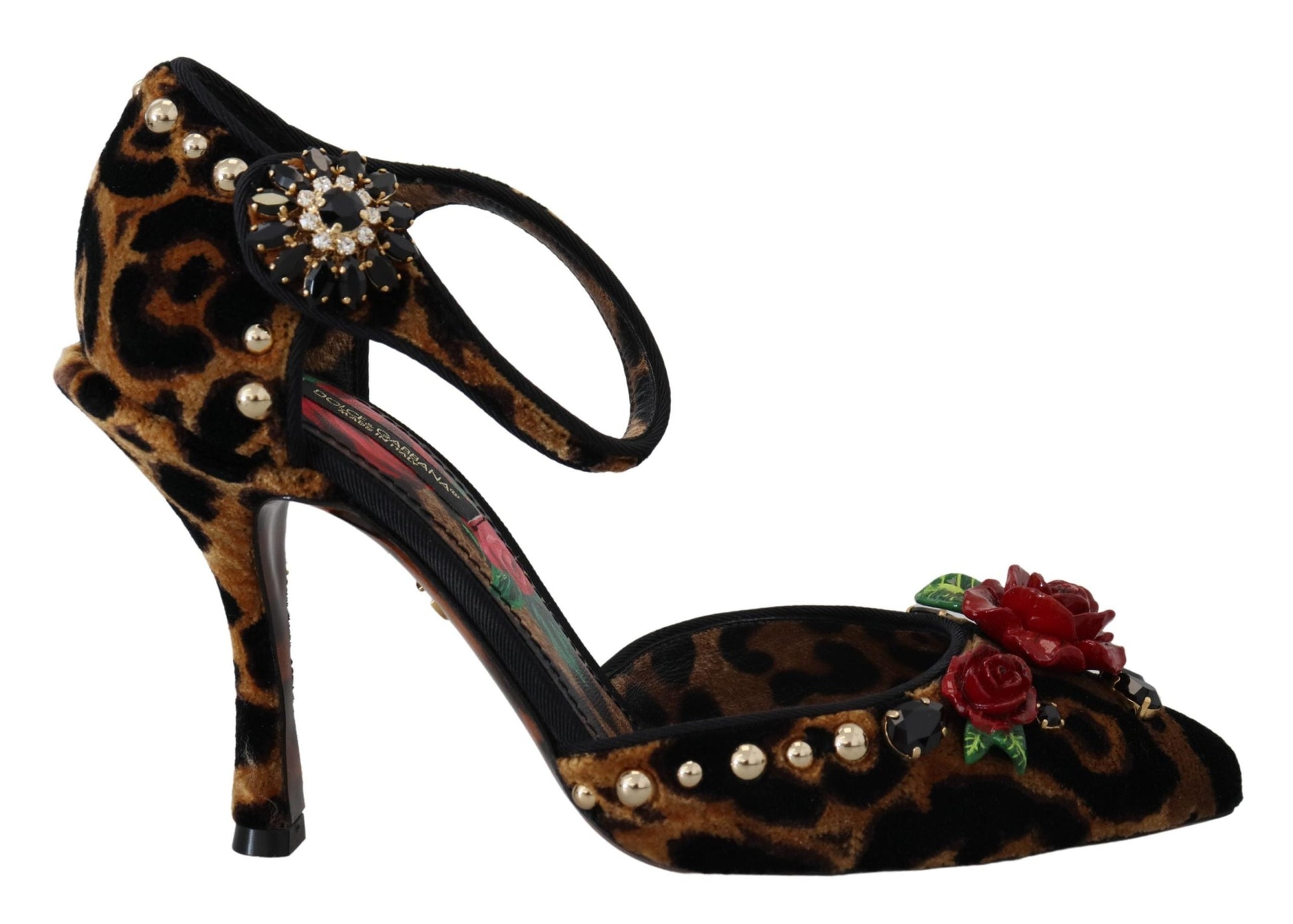 Dolce & Gabbana Chic Leopard Ankle Strap Sandal Heels - EU36/US5.5