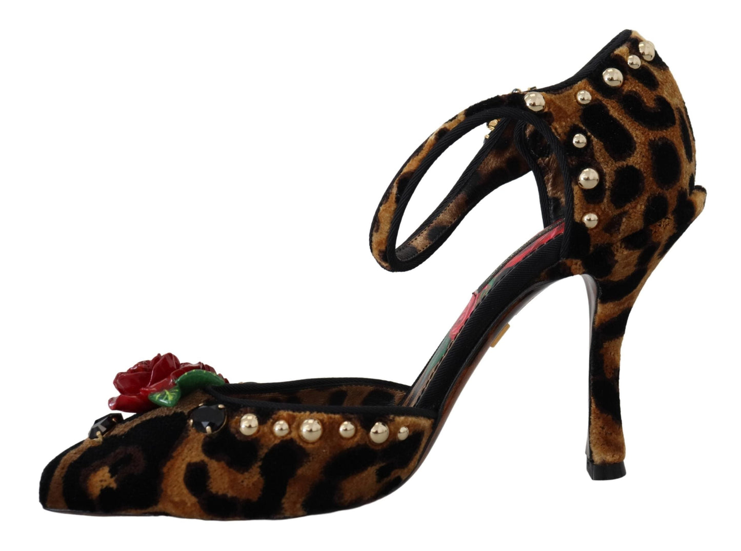 Dolce & Gabbana Chic Leopard Ankle Strap Sandal Heels - EU36/US5.5