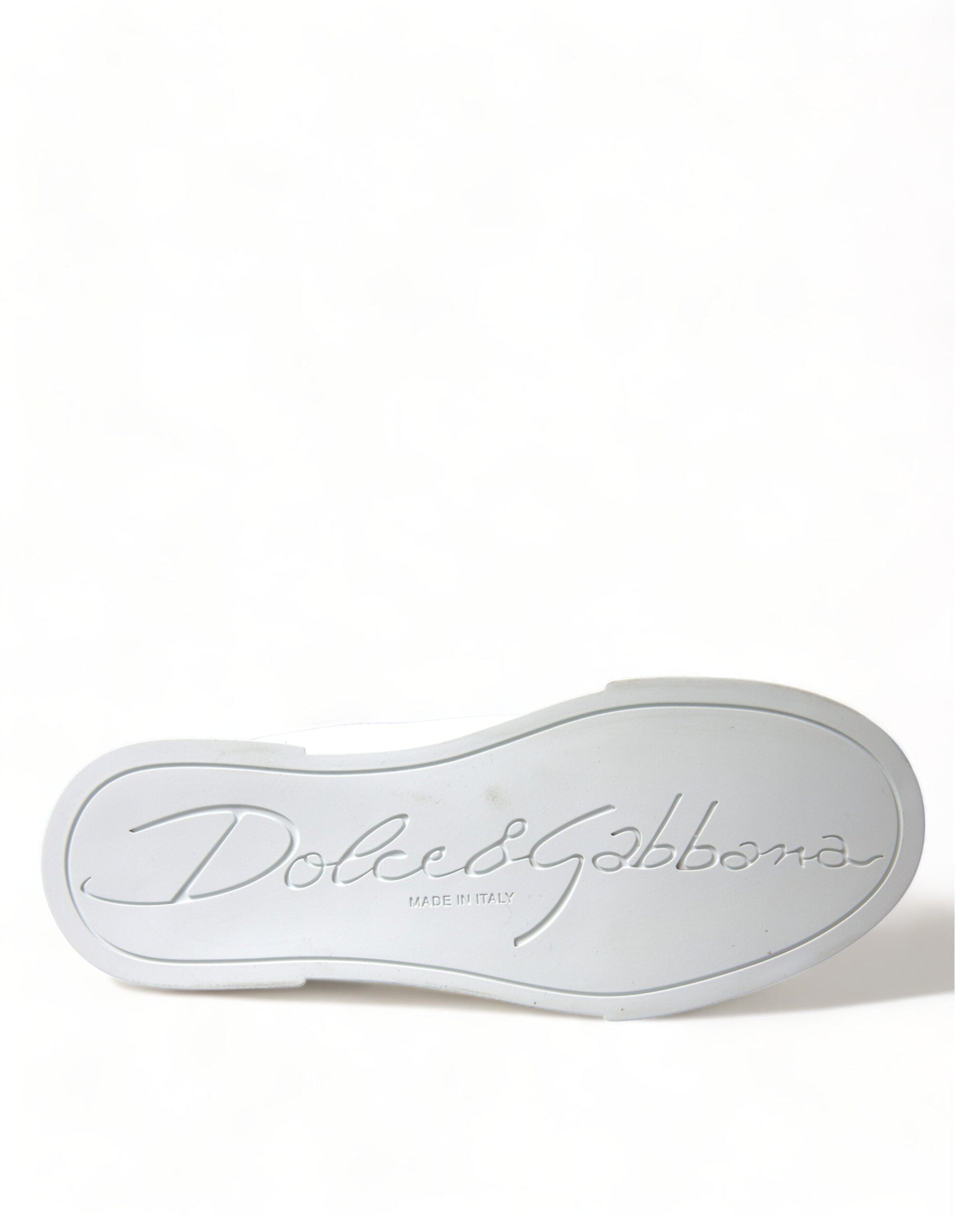 Dolce & Gabbana Chic White Portofino Leather Sneakers - EU36/US5.5