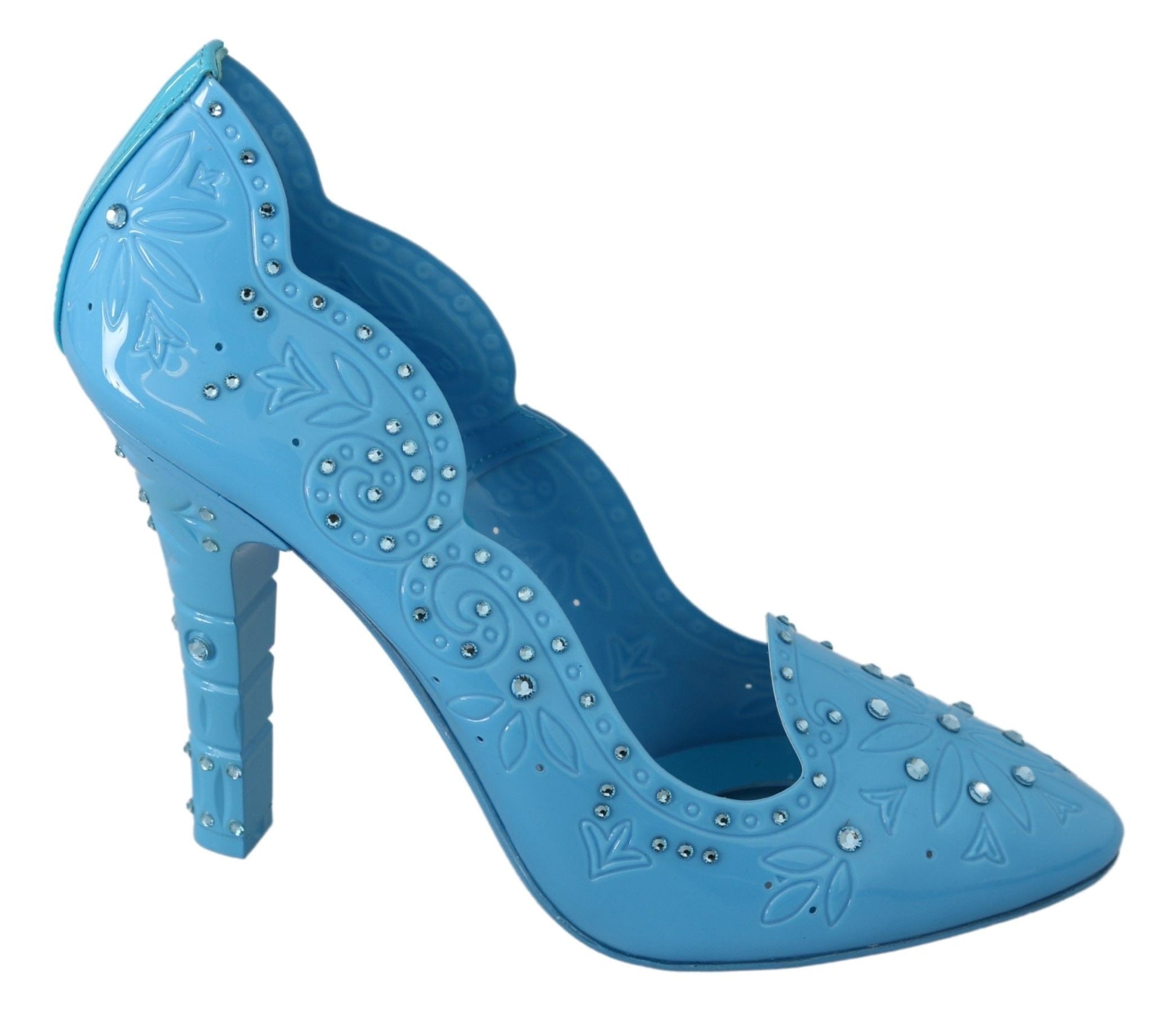 Dolce & Gabbana Crystal Embellished Blue Cinderella Pumps - EU39/US8.5