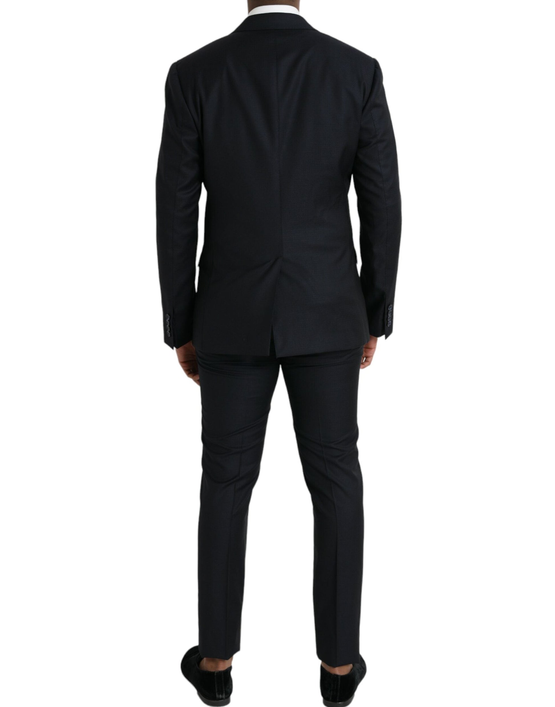 Dolce & Gabbana Dark Blue Wool NAPOLI Formal 2 Piece Suit - IT48 | M