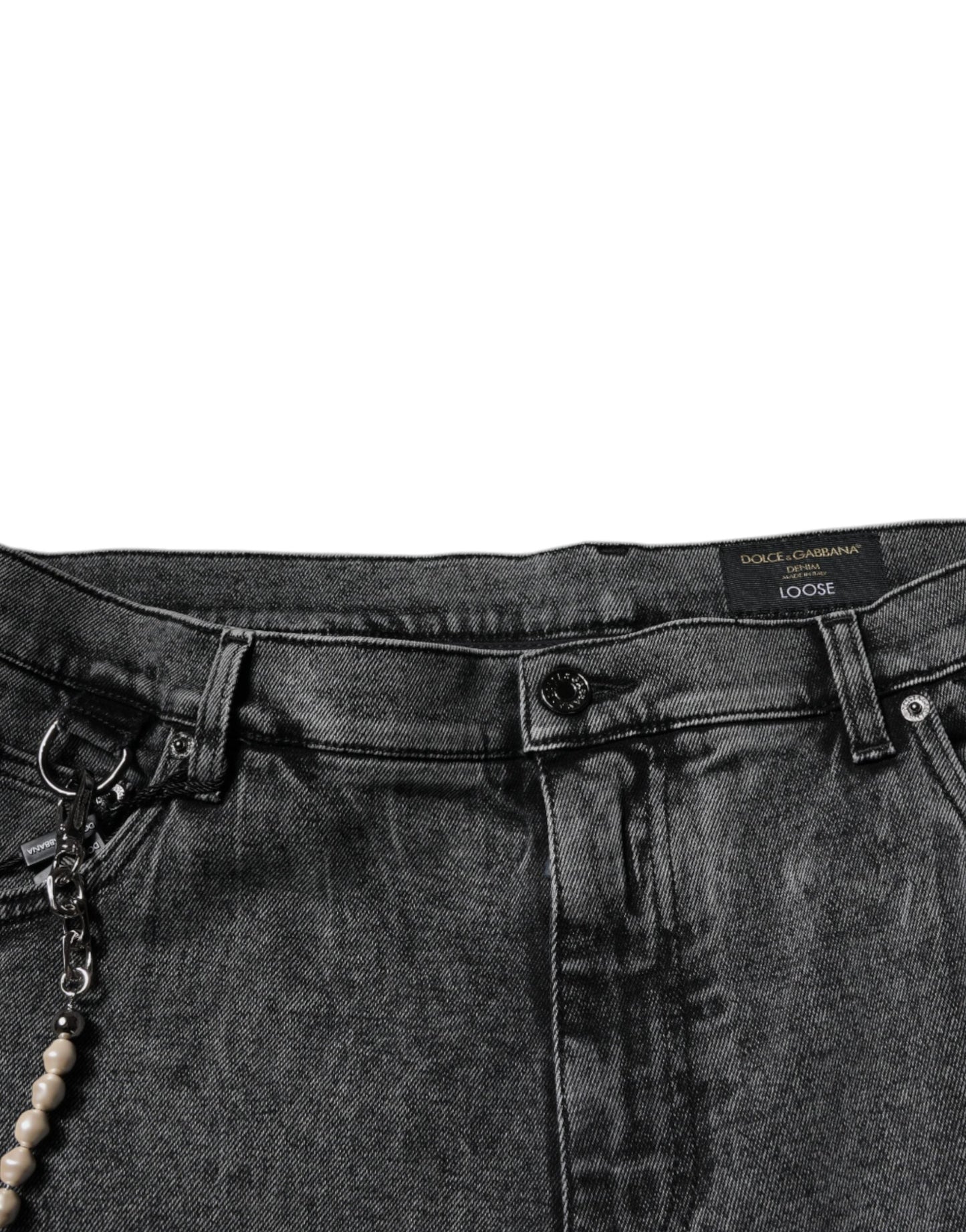 Dolce & Gabbana Dark Gray Cotton Skinny Denim Jeans - IT56 | XXL