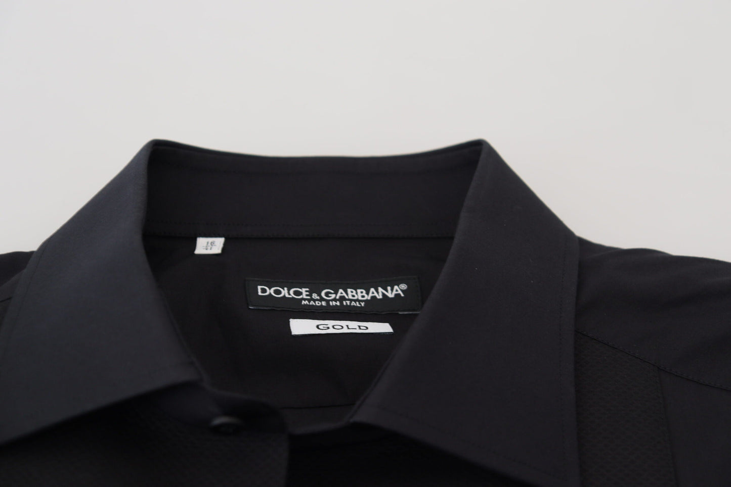 Dolce & Gabbana Elegant Black Formal Long Sleeve Shirt - IT41 | L