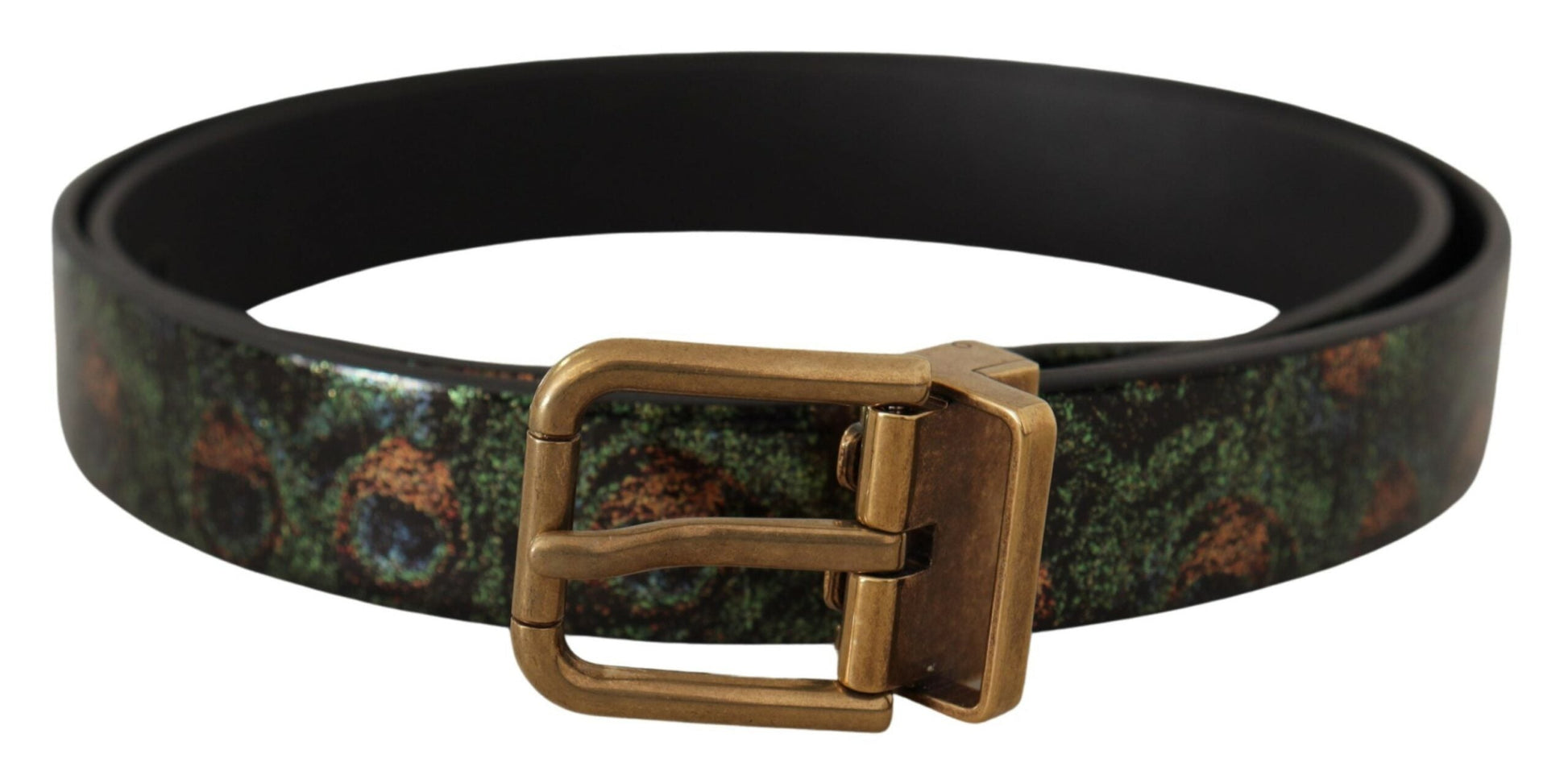 Dolce & Gabbana Elegant Black Grosgrain Leather Belt - 90 cm / 36 Inches