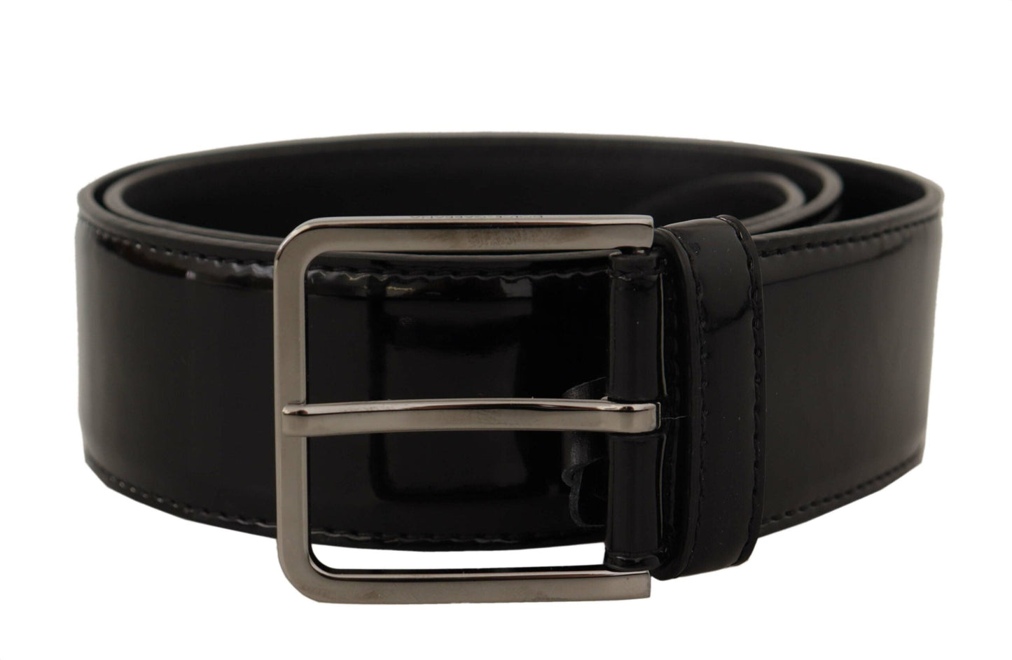 Dolce & Gabbana Elegant Black Leather Belt - 70 cm / 28 Inches