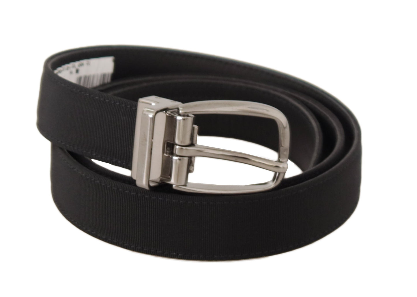 Dolce & Gabbana Elegant Black Leather Designer Belt - 85 cm / 34 Inches