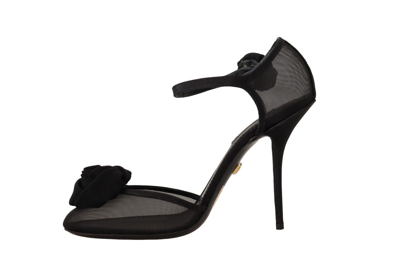 Dolce & Gabbana Elegant Black Mesh Heels Pumps - EU39/US8.5