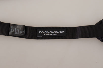 Dolce & Gabbana Elegant Black Silk Bow Tie