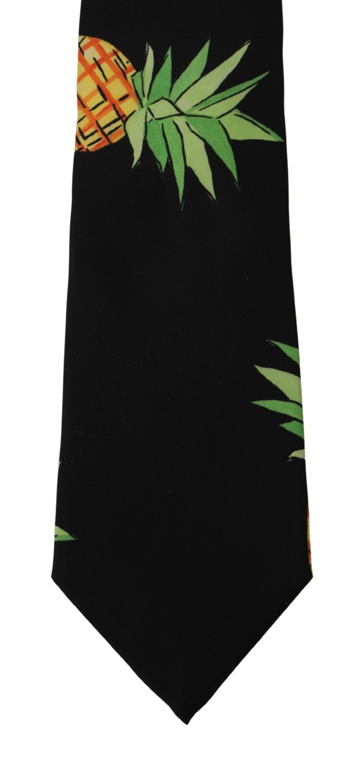 Dolce & Gabbana Elegant Black Silk Tie for Sophisticated Style