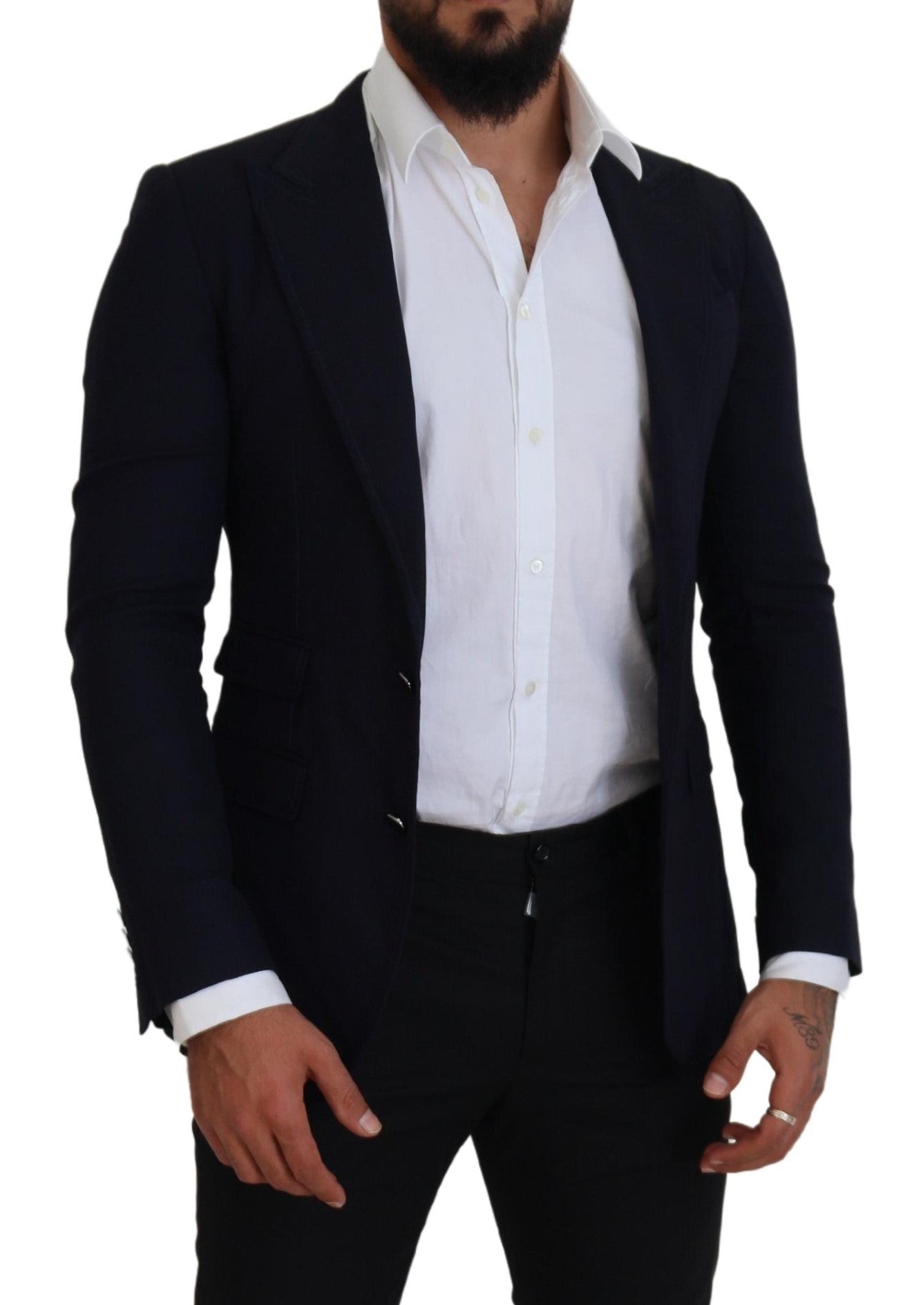 Dolce & Gabbana Elegant Black Single-Breasted Blazer - IT48 | M