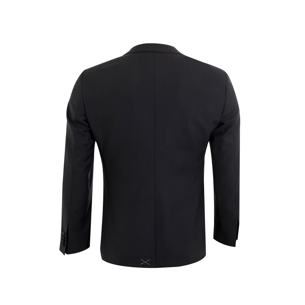 Dolce & Gabbana Elegant Black Wool Men’s Suit - IT46 | S