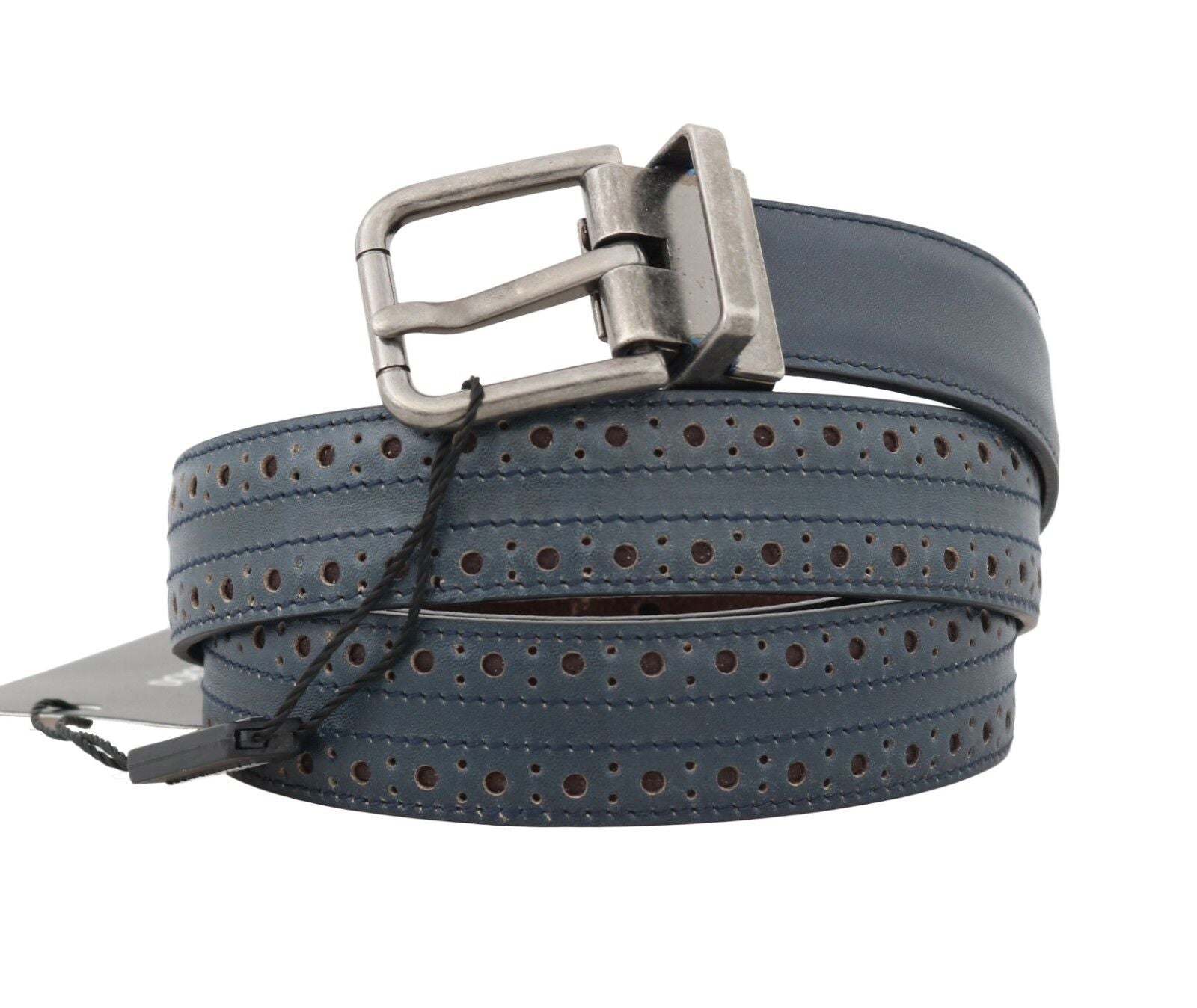 Dolce & Gabbana Elegant Blue Leather Men’s Belt - 90 cm / 36 Inches