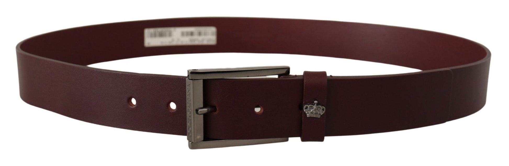 Dolce & Gabbana Elegant Brown Leather Designer Belt - 90 cm / 36 Inches