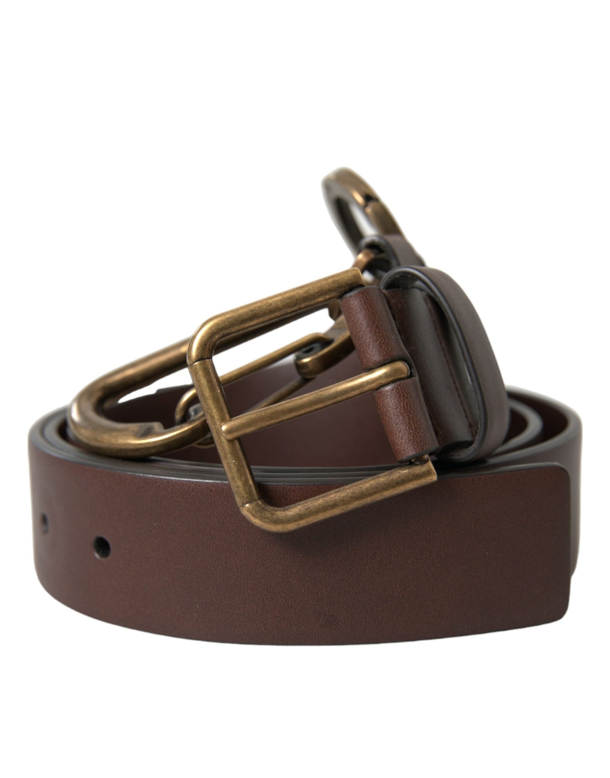 Dolce & Gabbana Elegant Calf Leather Belt with Metal Buckle Closure - 100 cm / 40 Inches