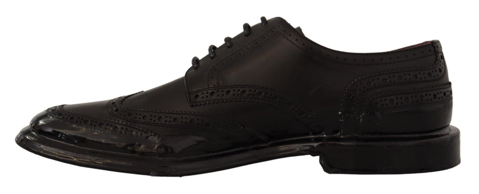 Dolce & Gabbana Elegant Calfskin Derby Oxford Wingtips