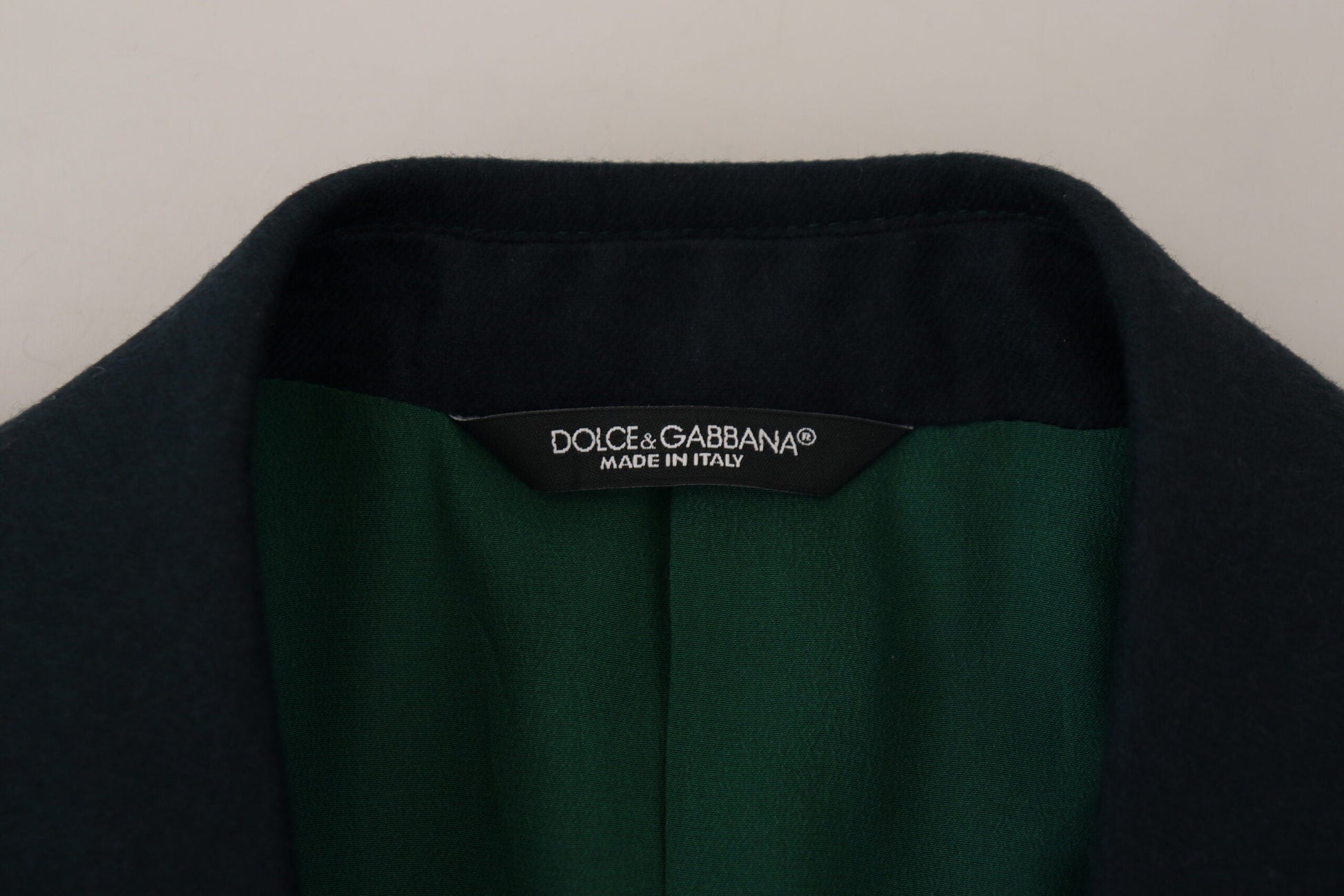 Dolce & Gabbana Elegant Cashmere-Silk Blend Blue Blazer - IT48 | M