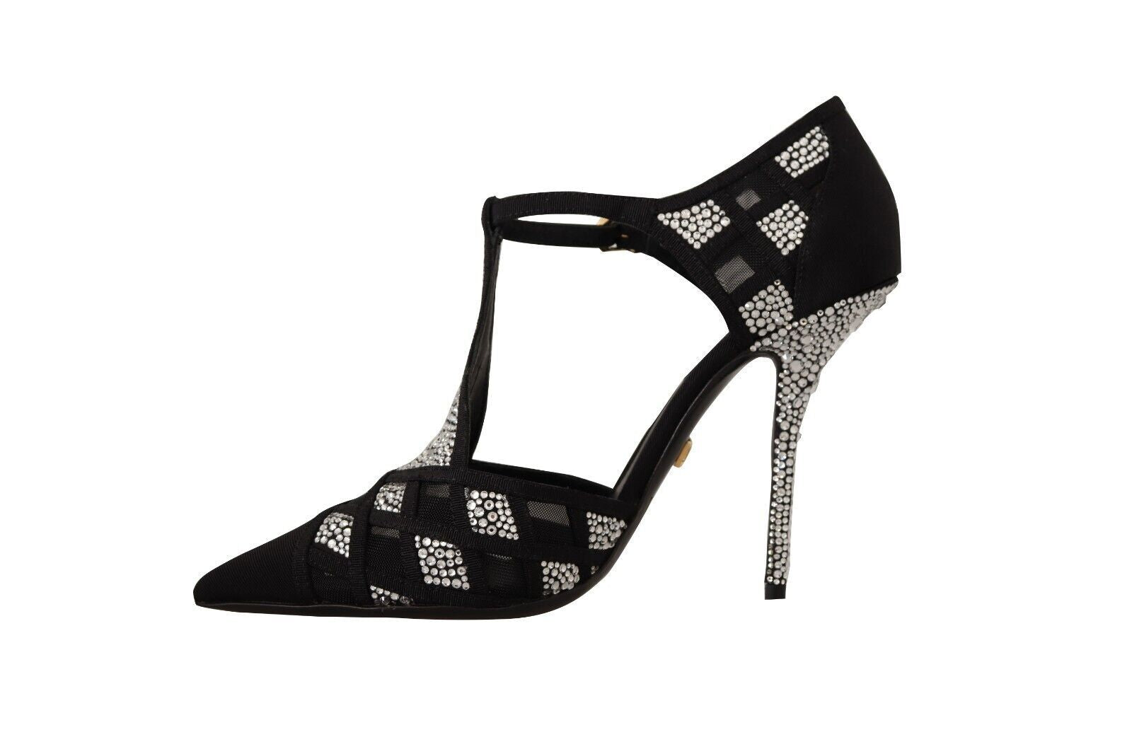 Dolce & Gabbana Elegant Crystal-Embellished Suede Pumps - EU39/US8.5