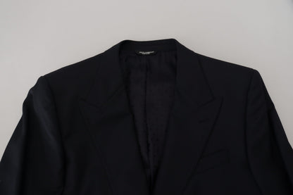 Dolce & Gabbana Elegant Dark Blue Single Breasted Blazer - IT56 | XL