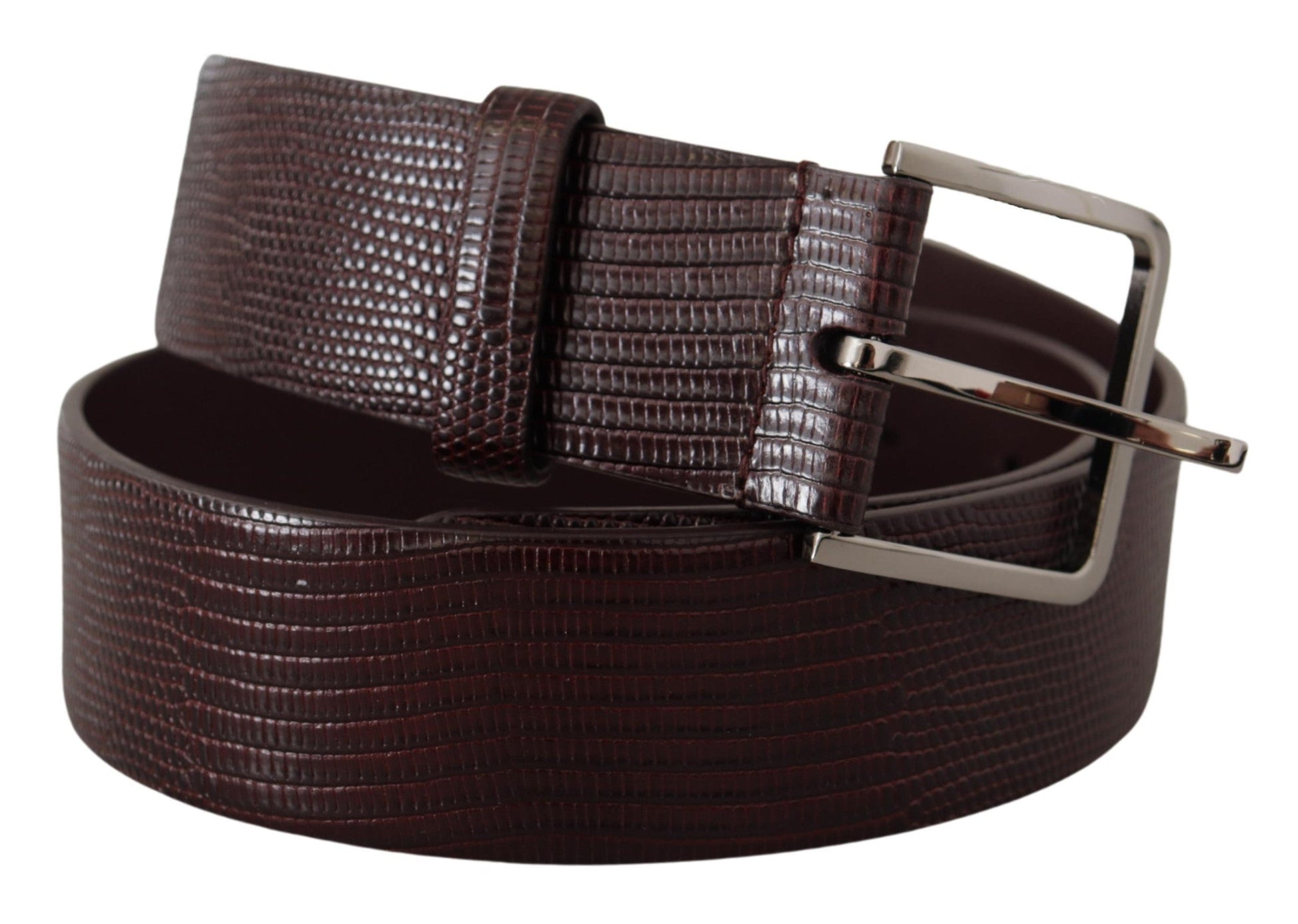 Dolce & Gabbana Elegant Dark Brown Leather Belt - 90 cm / 36 Inches