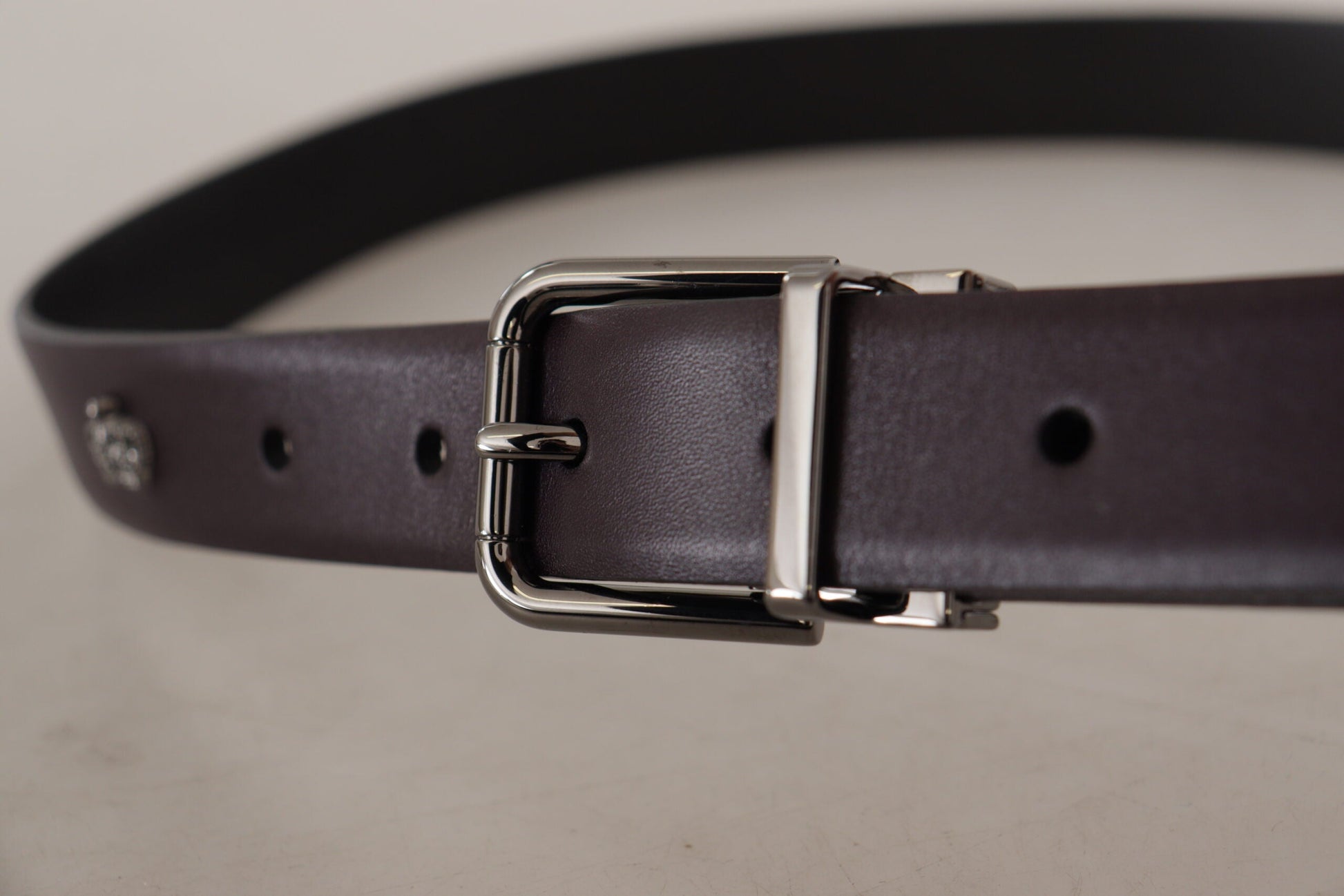 Dolce & Gabbana Elegant Dark Brown Leather Belt - 90 cm / 36 Inches