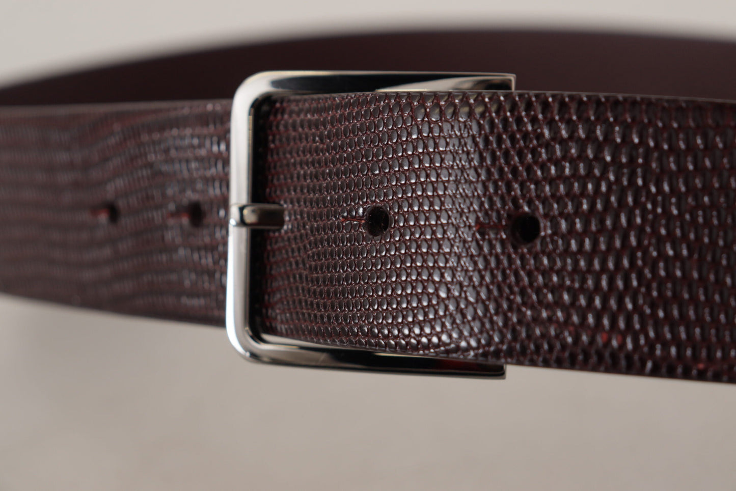 Dolce & Gabbana Elegant Dark Brown Leather Belt - 90 cm / 36 Inches