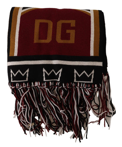 Dolce & Gabbana Elegant DG King Wool & Cashmere Scarf