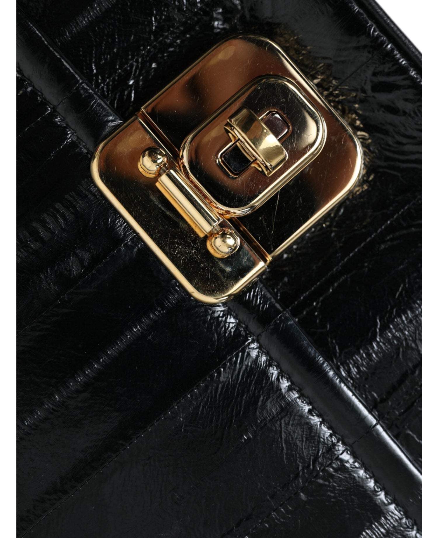 Dolce & Gabbana Elegant Eelskin Leather Shoulder Bag