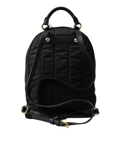 Dolce & Gabbana Elegant Embellished Black Backpack