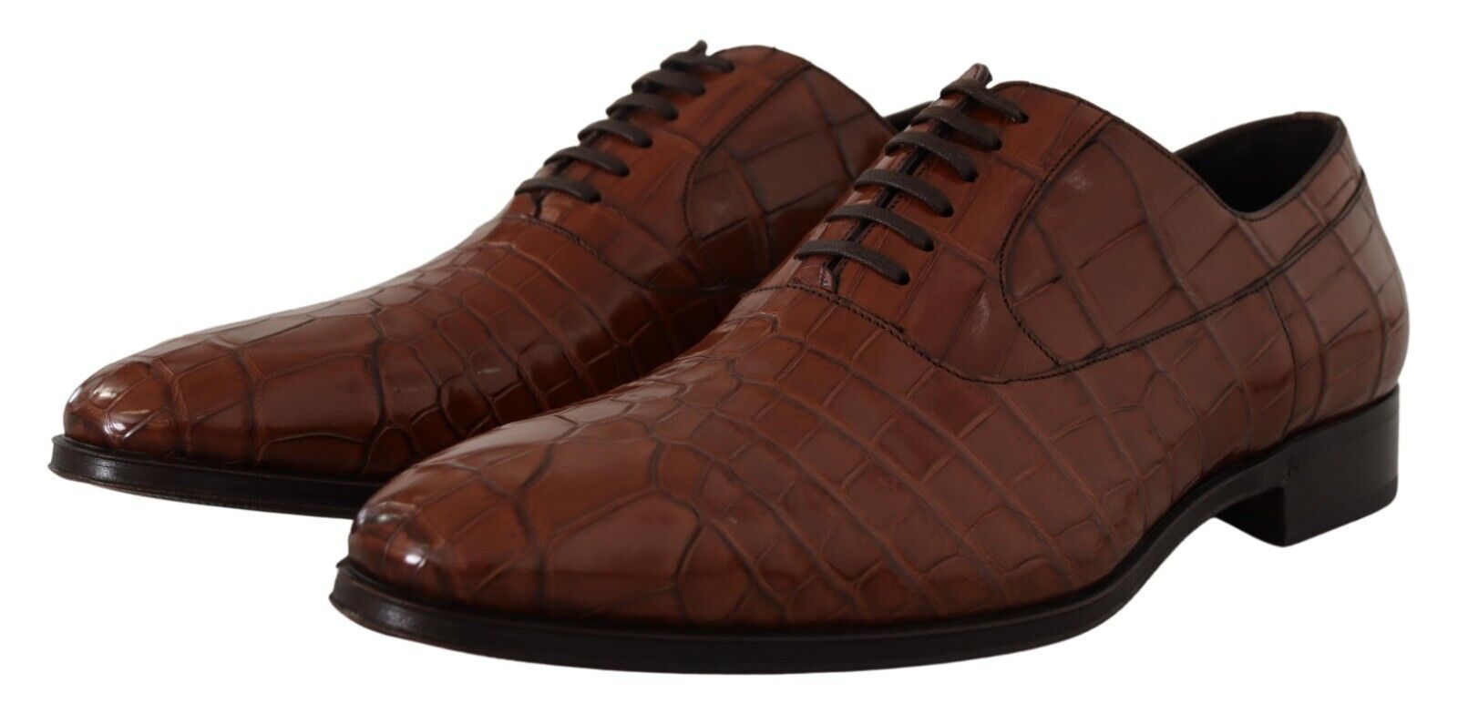 Dolce & Gabbana Elegant Exotic Crocodile Leather Formal Shoes - EU44/US11