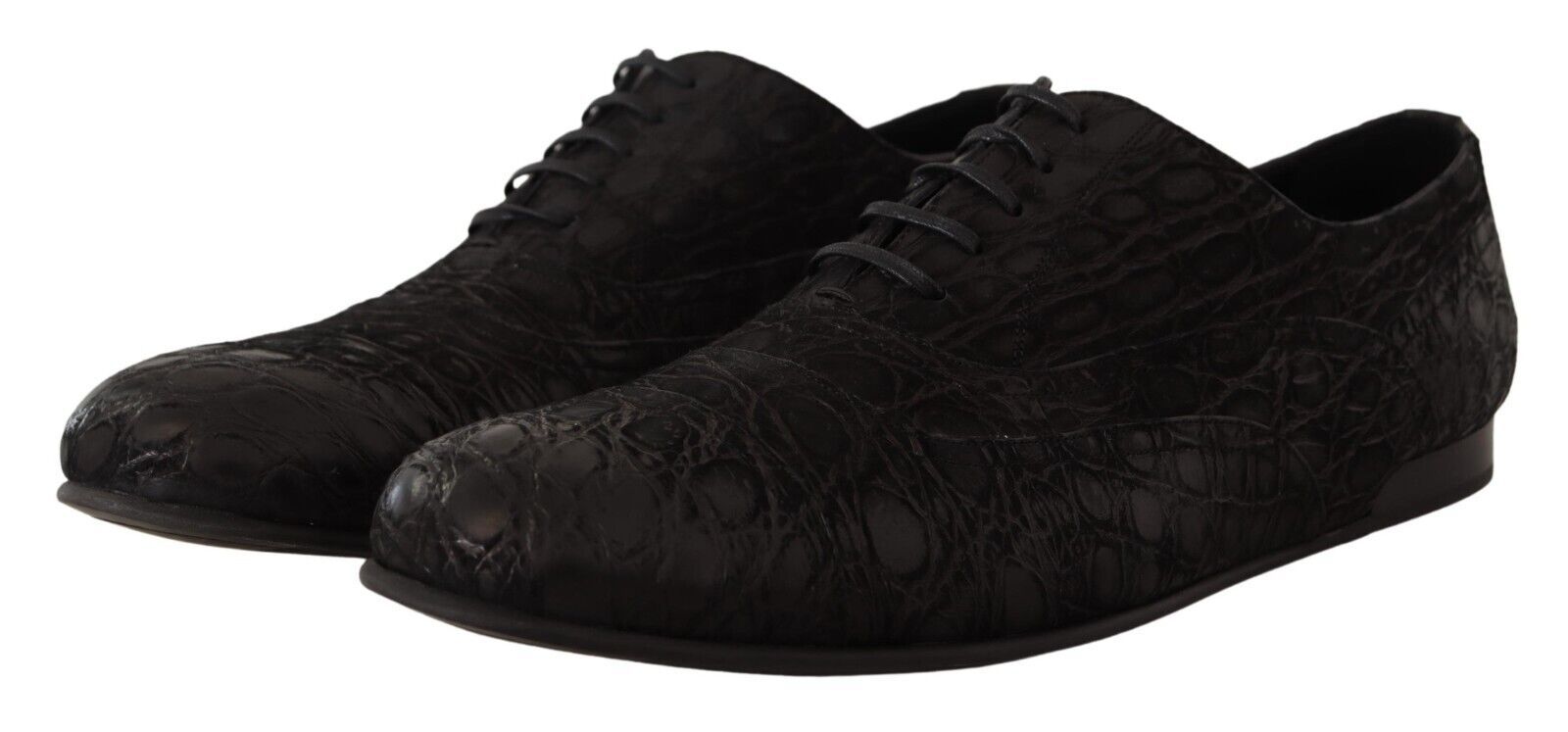 Dolce & Gabbana Elegant Exotic Leather Oxford Shoes - EU44/US11