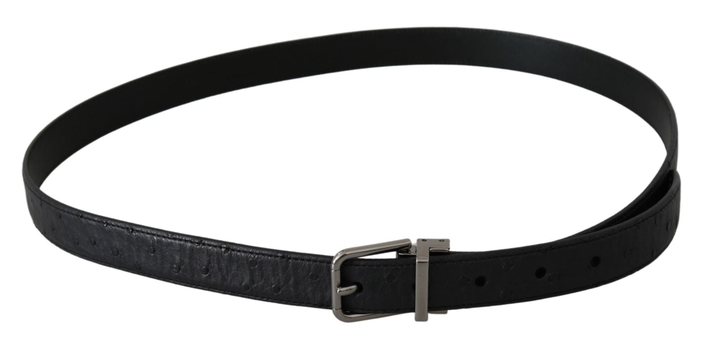 Dolce & Gabbana Elegant Exotic Skin Designer Belt - 90 cm / 36 Inches