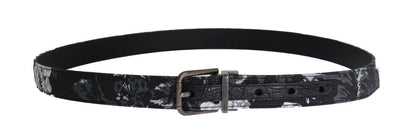 Dolce & Gabbana Elegant Floral Patterned Men’s Luxury Belt