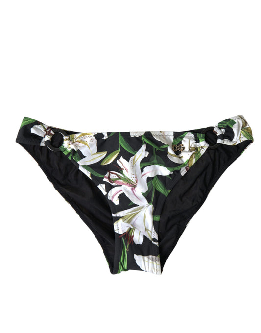 Dolce & Gabbana Elegant Floral Print Bikini Bottoms - Swim In Style - IT4 | L