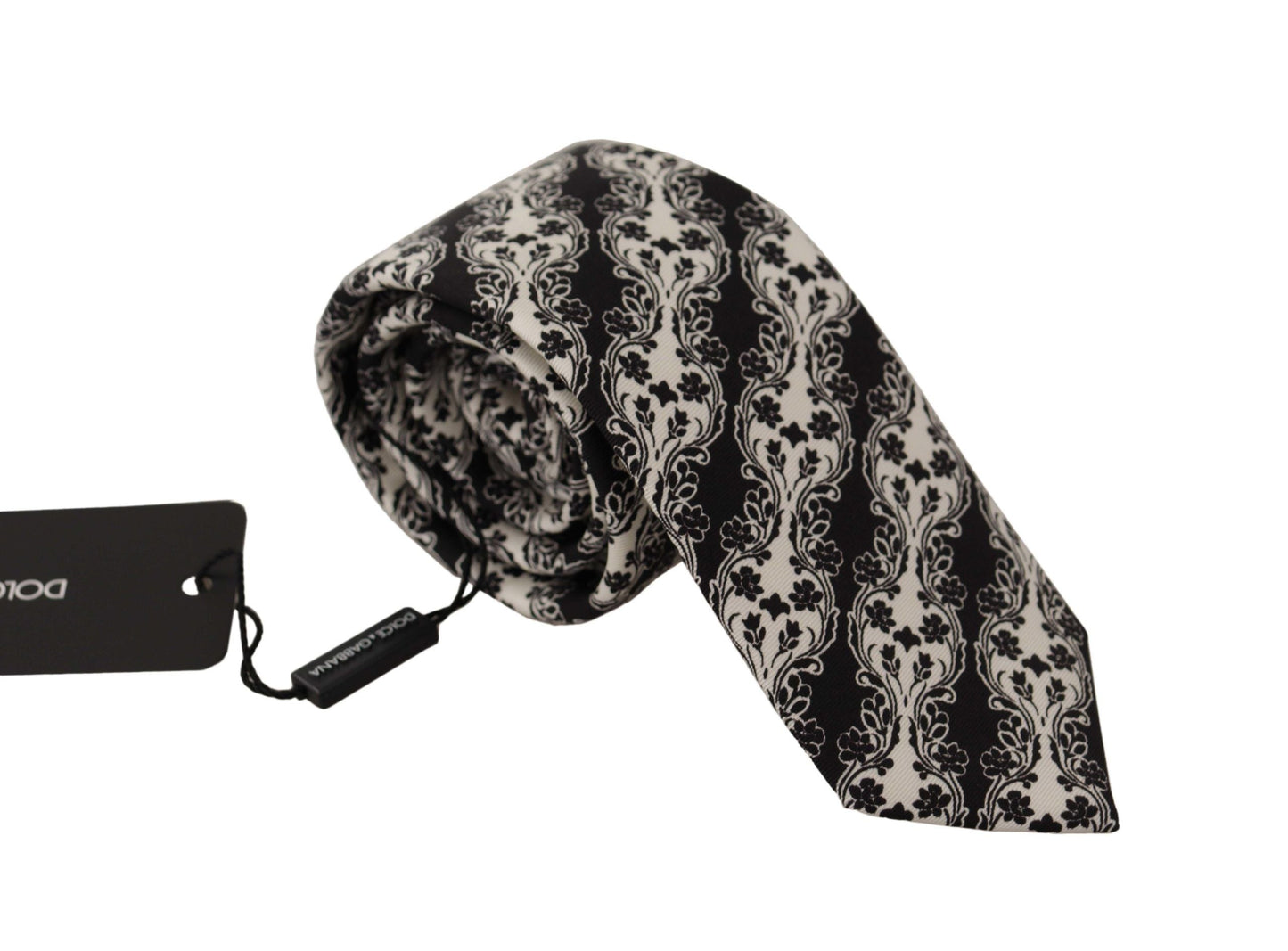 Dolce & Gabbana Elegant Floral Print Silk Bow Tie