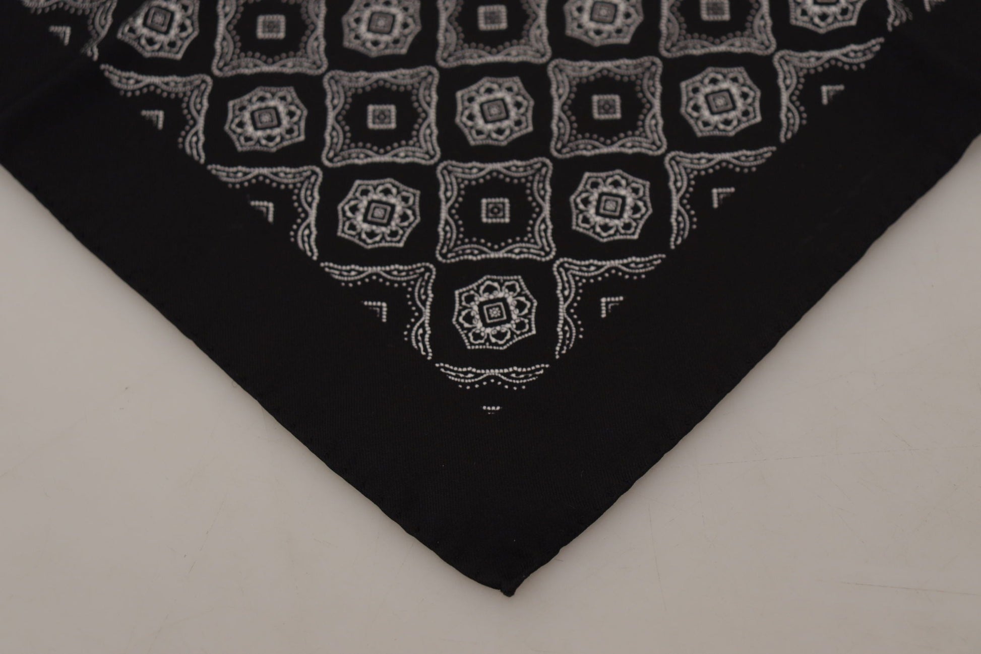 Dolce & Gabbana Elegant Geometric Silk Square Scarf