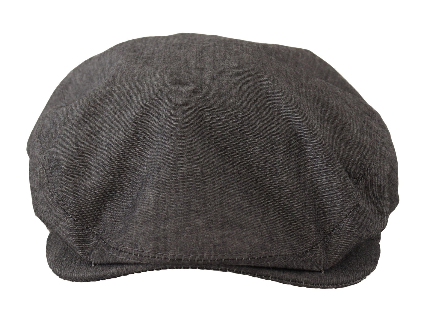 Dolce & Gabbana Elegant Gray Newsboy Hat - 59 cm|L