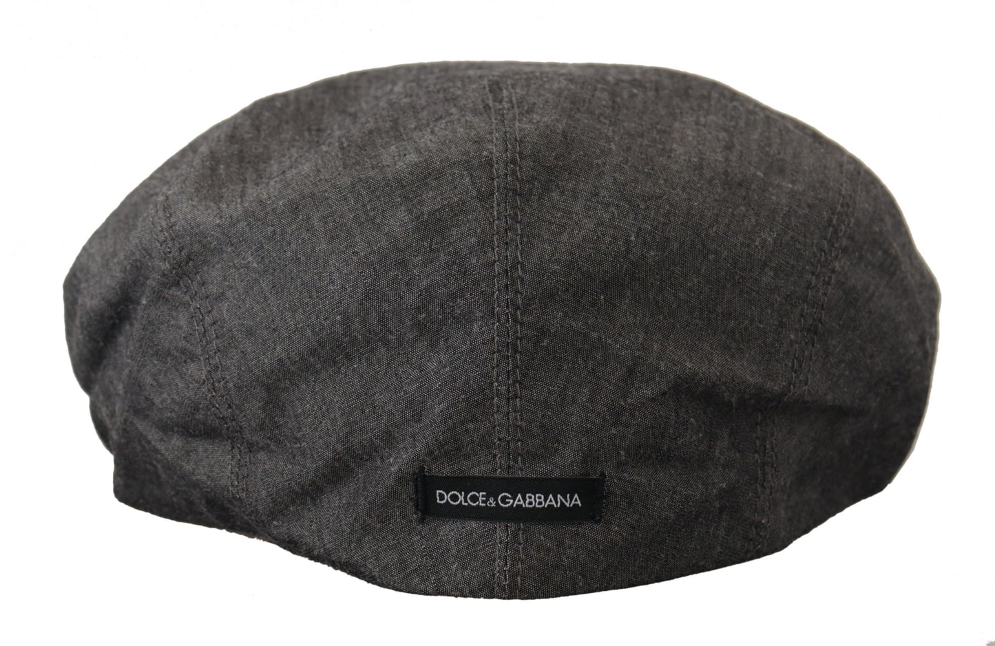 Dolce & Gabbana Elegant Gray Newsboy Hat - 59 cm|L