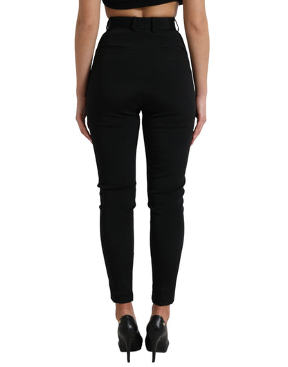 Dolce & Gabbana Elegant High Waist Skinny Pants - IT40|S