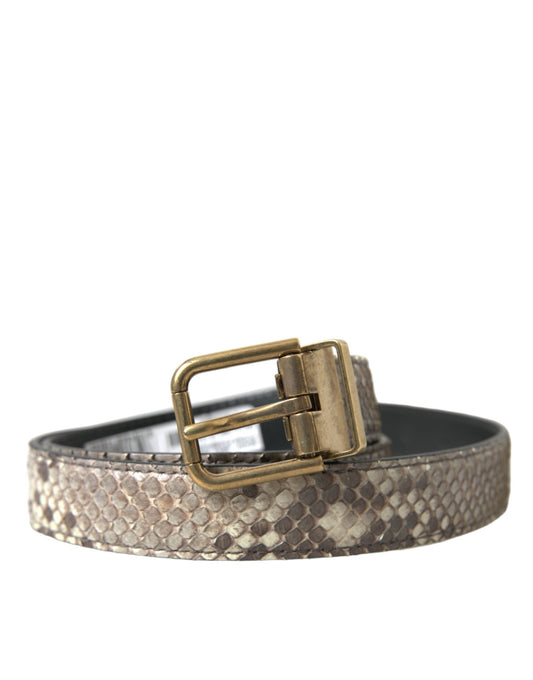 Dolce & Gabbana Elegant Italian Leather Belt - 80 cm / 32 Inches