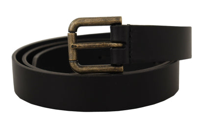 Dolce & Gabbana Elegant Italian Leather Belt - 90 cm / 36 Inches